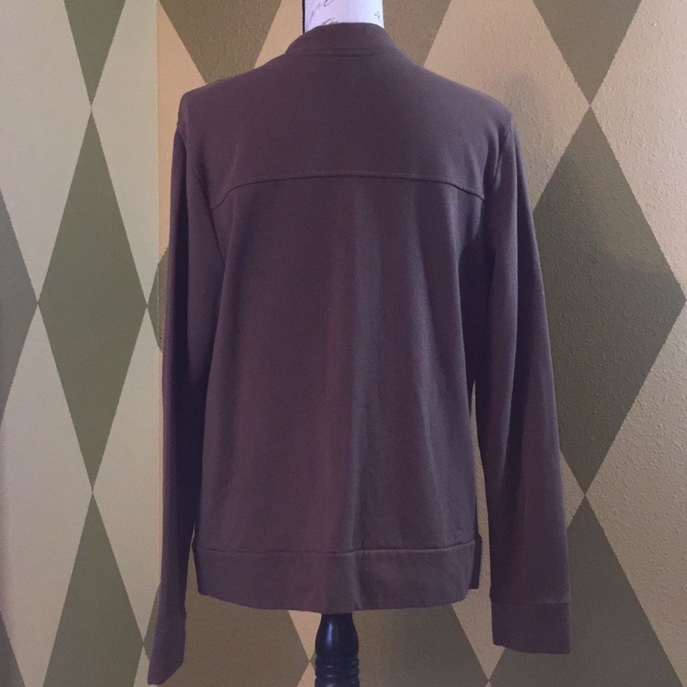 Talbots Super Soft Full Zip Jacket Medium Like New - image 2